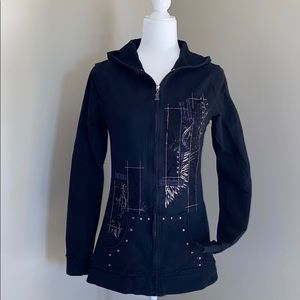 Harley Davidson zip up hoodie, Black Label, Small.